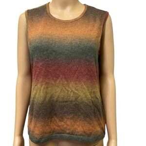 TanJay Lightweight Knit Sleeveless Sweater Top Womens Petite Medium